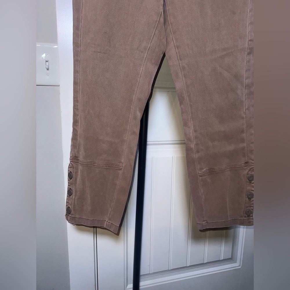 Anthropologie‎ Size 31 Brown Tan Corduroy Straight Slim Pants - Picture 5 of 12